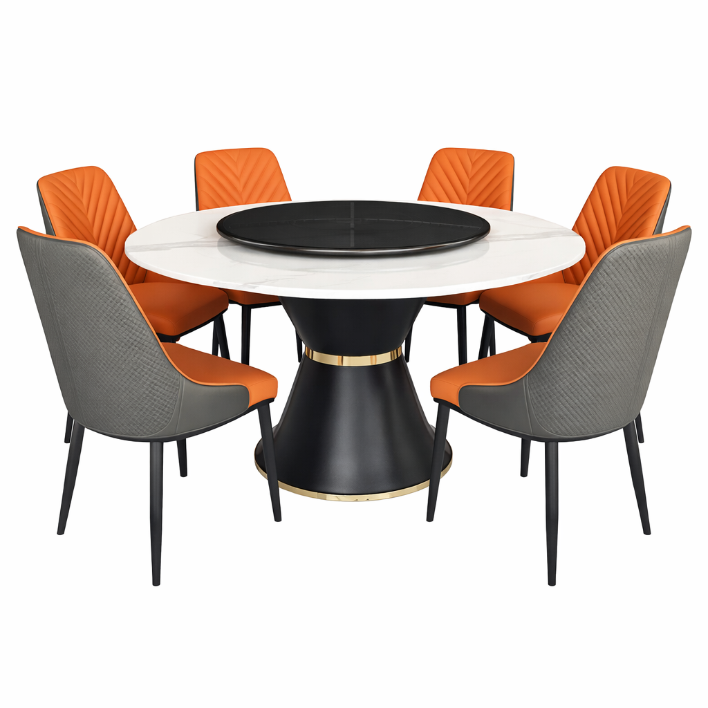 6-Seater Marble Dining Set