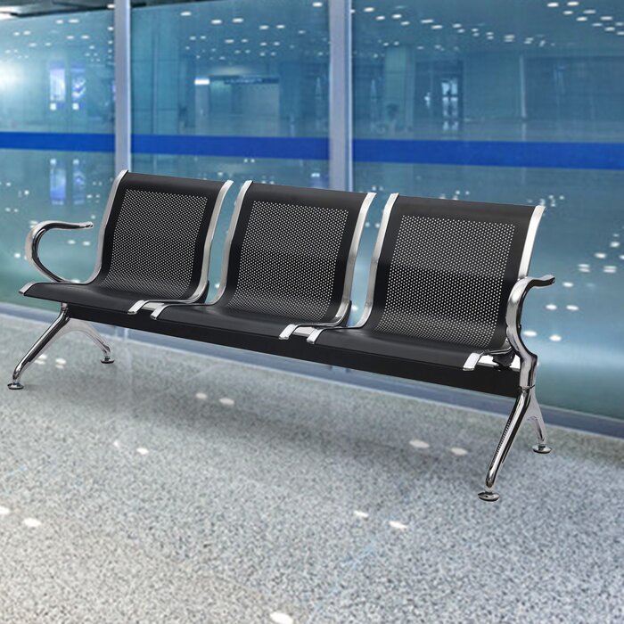 metal waiting bench seating
