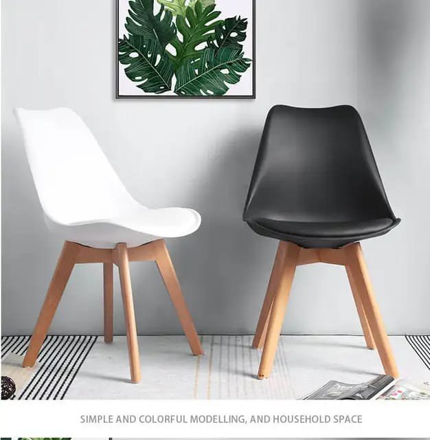 Modern Plastic Dining Chairs with Wooden Legs | Affordable Dining Chairs in Kenya - Image 5