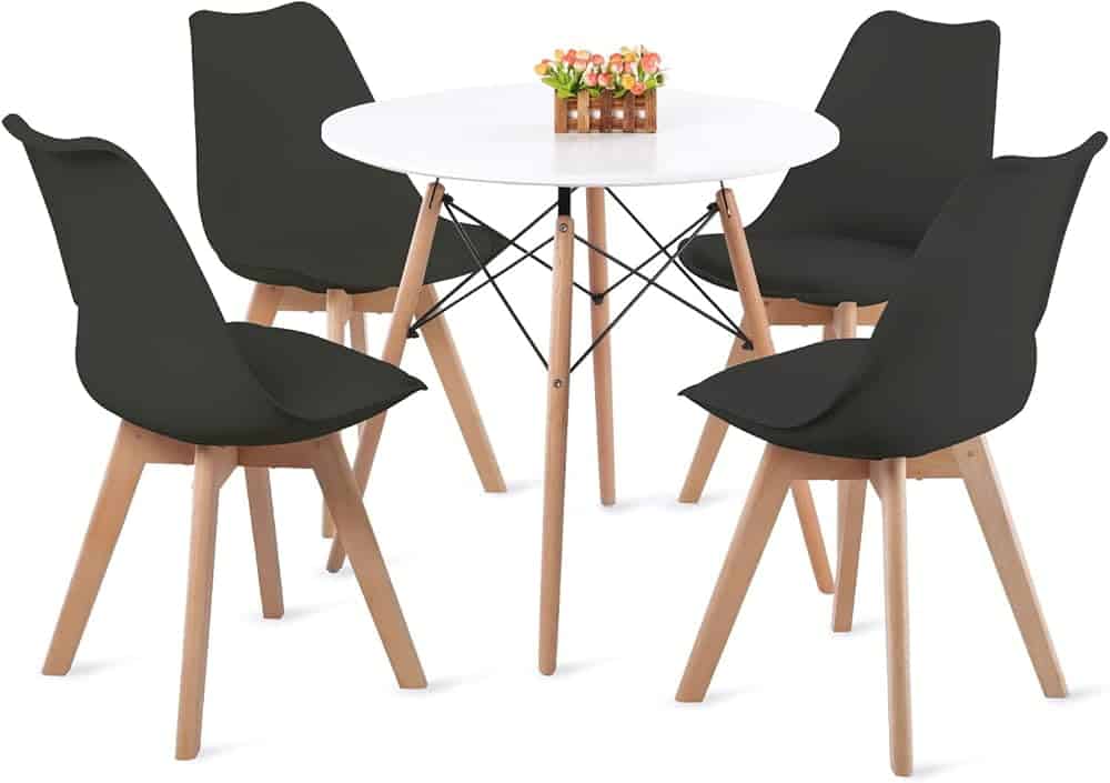 Modern Plastic Dining Chairs with Wooden Legs | Affordable Dining Chairs in Kenya - Image 7