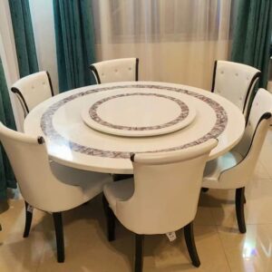 round 6 seater dining set