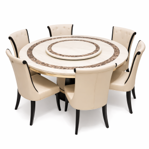 round 6 seater dining set