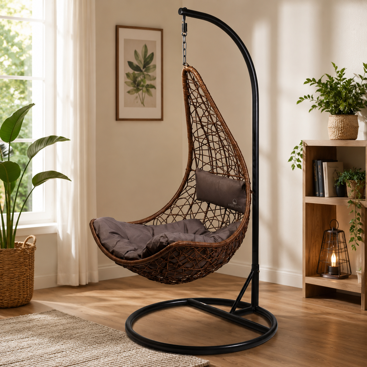 Cozy Rattan Swing Chair